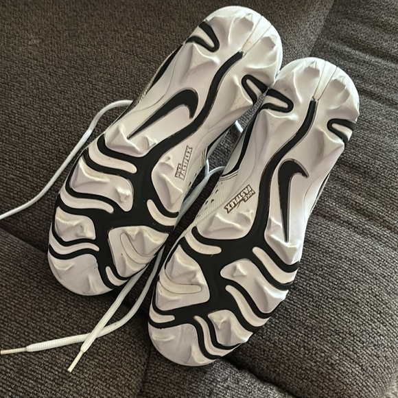 Nike Men's Vapor Edge Shark Football Cleats Size9 Black and White - Picture 5 of 8